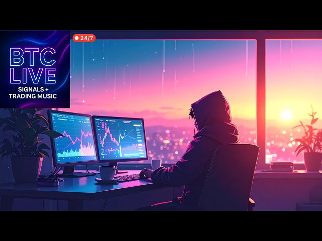 AlphaWaveX — BTC Live Chart with signals + Focus Music | 비트코인/이더리움 라이브 시그널