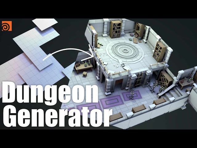 Modular Dungeon Generator || Houdini tutorial
