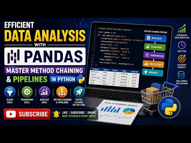 Efficient Data Analysis with Pandas: Master Method Chaining & Pipelines in Python