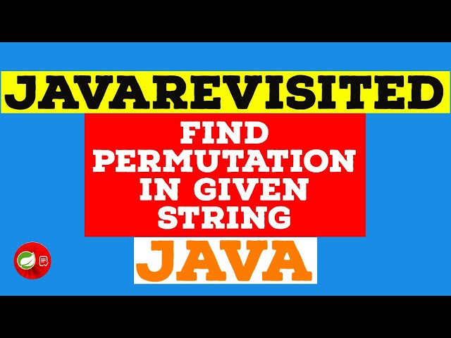 [Solved] - How to Find Permutation Of Given String | Example Tutorial | Code Below
