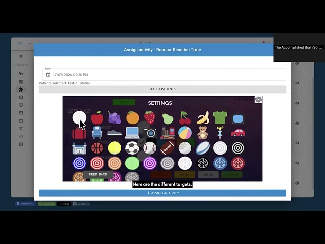 The Accomplished Brain Software Tutorial Reactor Reaction Time 2