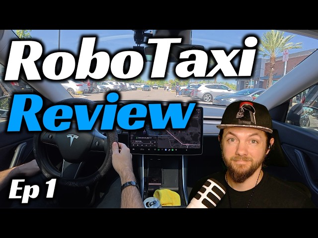 🚕 Tesla FSD v14 Lite: Family of 4 Rides in a Self Driving Taxi - RoboTaxi Review Ep. 1