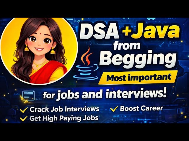 DSA + Java Roadmap 2026 🚀 | Must Learn for Placements & Interviews