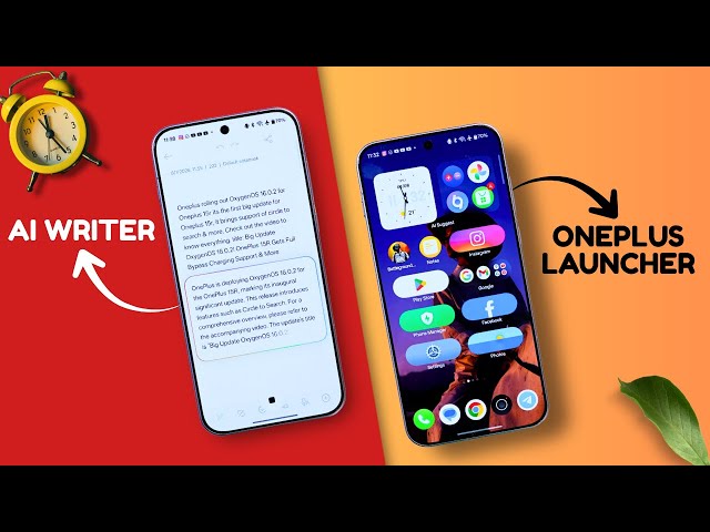 OnePlus Users Stock Launcher Update! New AI Writer & Smoother Animations 🔥