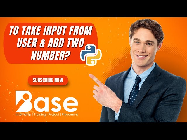 To Take Input From User & Add Two Number ?