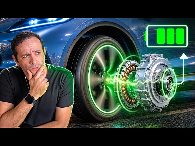 Why don't electric cars have generators on their wheels?