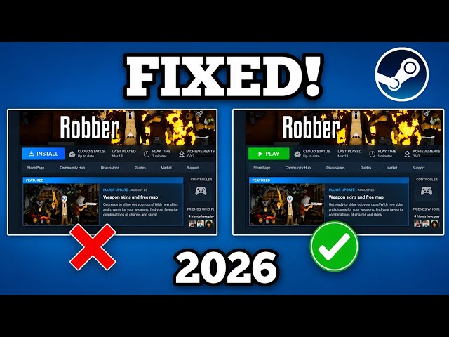 How To Fix Steam Games Showing as Uninstalled | Easy Method