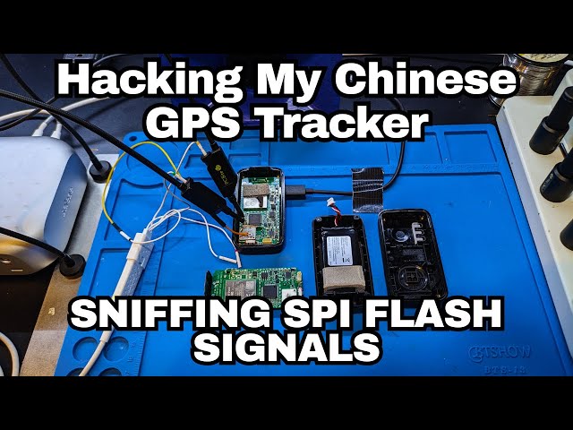 Sniffing SPI Flash Signals on a GPS Tracker