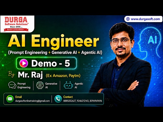 AI Engineer (Prompt Engineering + Generative AI + Agentic AI) tutorials || Demo - 5 || by Mr. Raj
