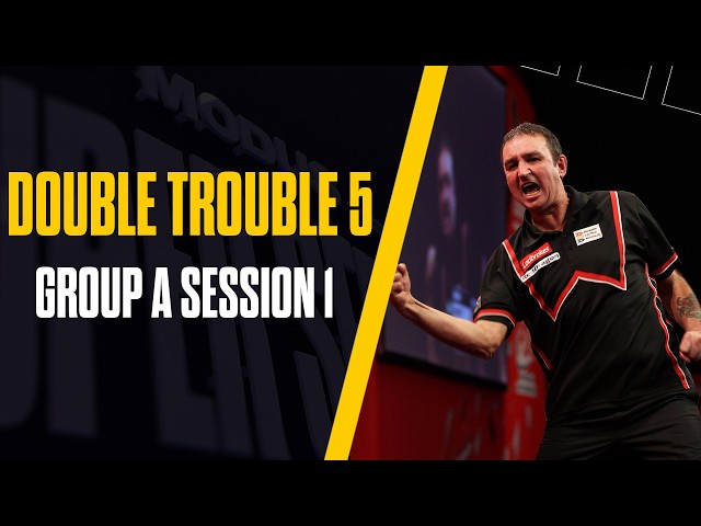 DOUBLE TROUBLE 5 STARTS TODAY!! 🏆🤩  | Live Darts |  Double Trouble 5 | Group A Session 1