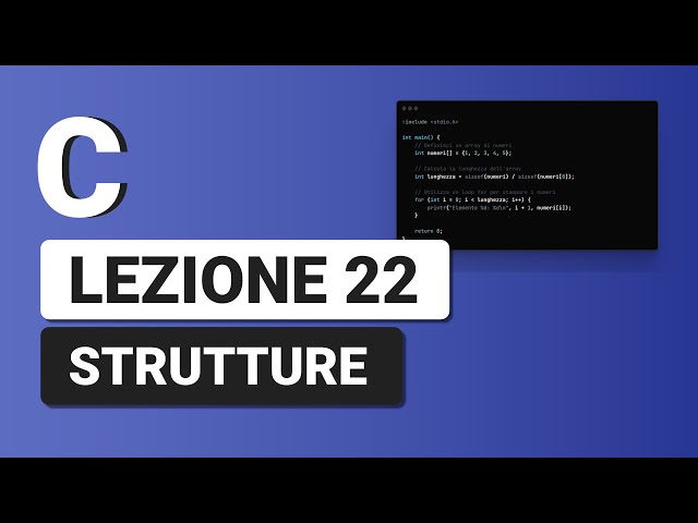 Structures - C Tutorial Italian 22