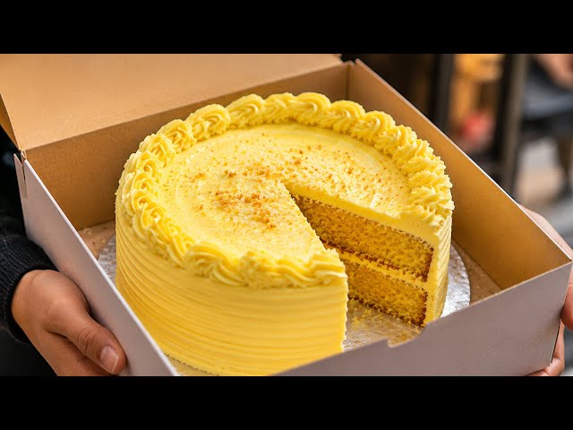 The Softest & Creamiest Yellow Cake Ever! 🎂✨ Easy Homemade Cake Recipe