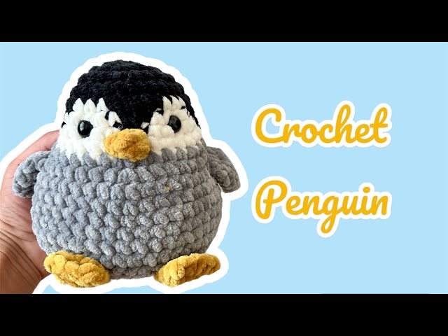 Crochet Penguin/ easy Amigurumi penguin tutorial/ beginner friendly.