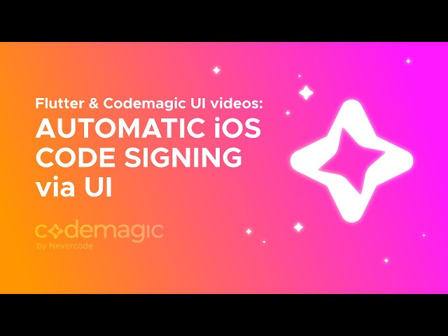 Flutter & Codemagic: Automatic iOS code signing via Flutter Workflow Editor