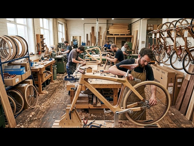 Amazing Production Process of Export Quality Wooden Bicycles!