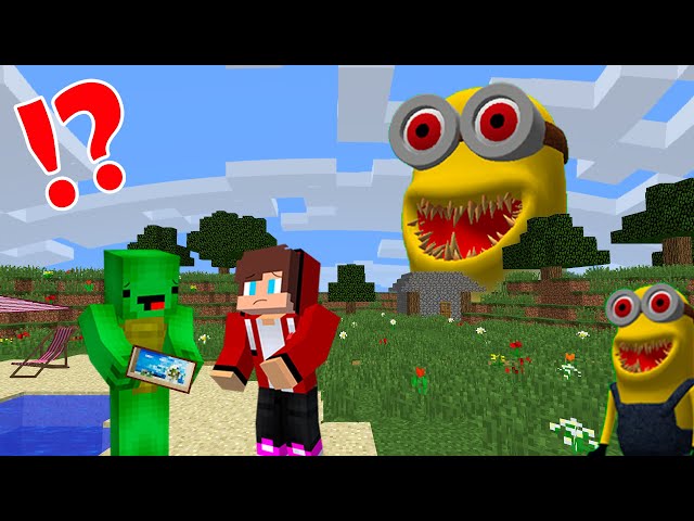 Mikey and JJ Met Minion EXE in Minecraft movie? - Maizen