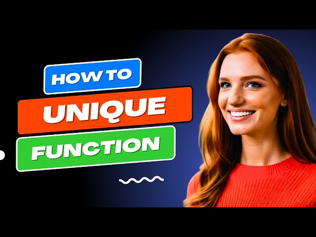 How to Use the UNIQUE Function in Excel in Just 3 Minutes ⏳