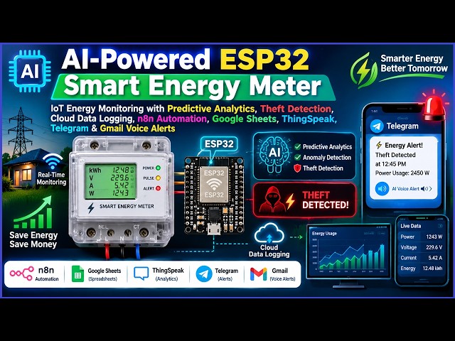 AI-Powered IoT Smart Energy Meter with Predictive Analytics and Energy Theft Detection System Alerts