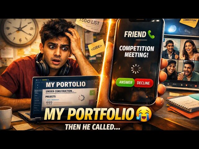 I Tried to Finish My Portfolio… But This Happened 😂