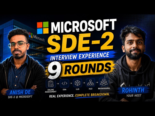 Microsoft SDE-2 Interview Experience | OA, DSA, LLD, HLD & Preparation Strategy