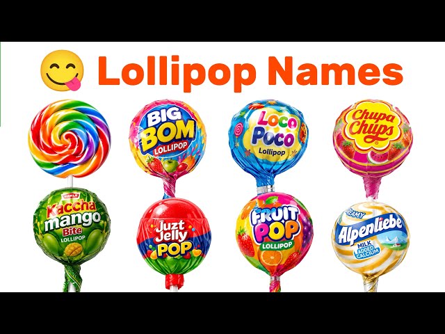 Lollipop Names in English and Hindi | Kids Learning #lollipop