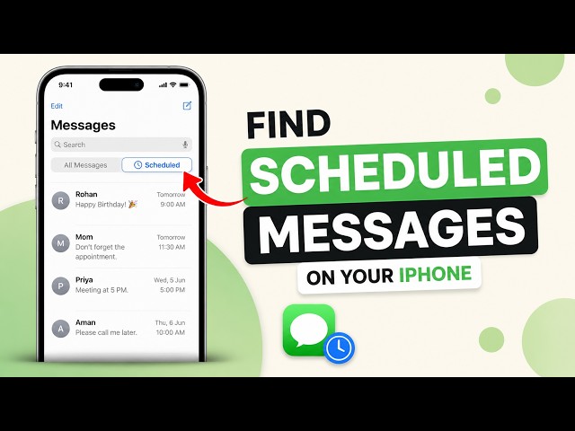 How to Find Scheduled Messages on Your iPhone
