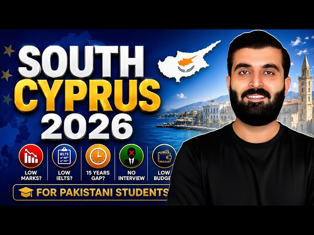 Study in South Cyprus 2026 🇨🇾 | Low IELTS, Study Gap Accepted & Easy Visa Process