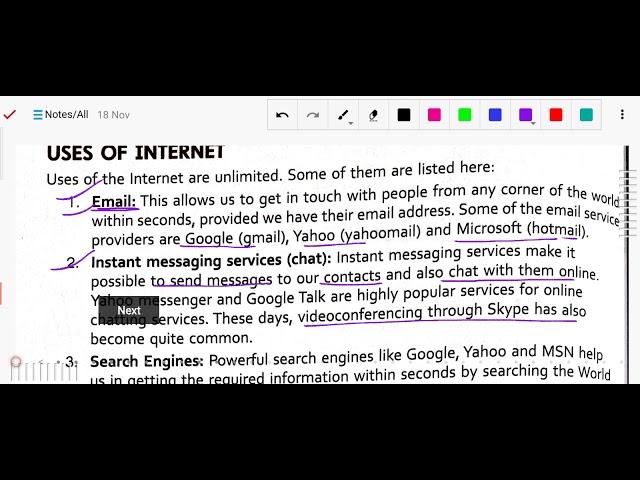 Computer Class 5 Chapter7 (Internet Services)(Part1)