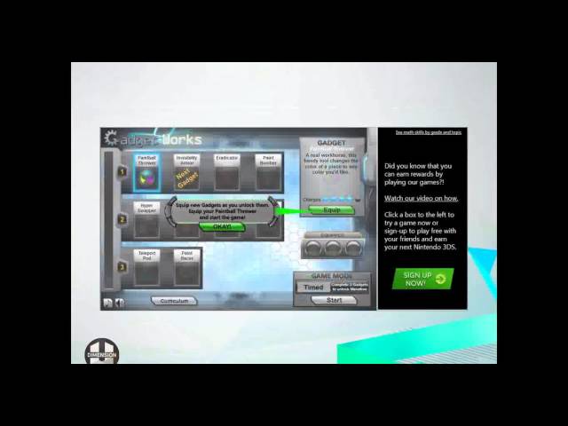 Guide to DimensionU Web Games