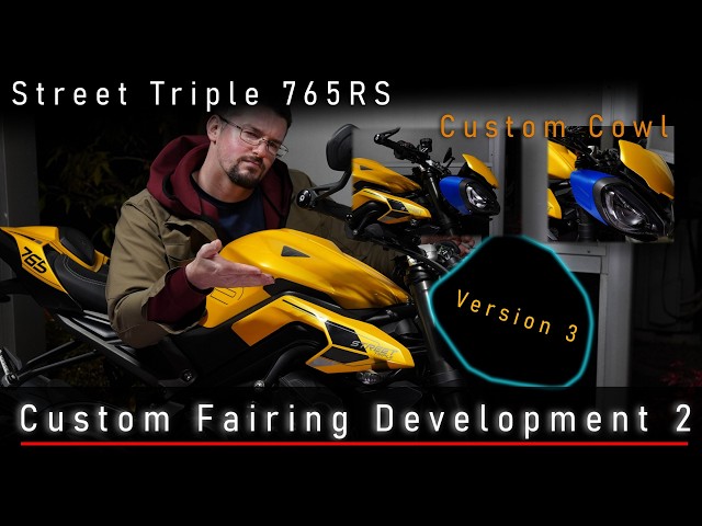 Street Triple 765RS | Custom headlight Cowl V2 & V3 | Motorcycle Part Design