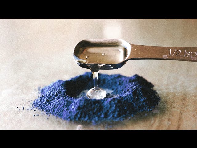 MAKING PAINT: BLUE IRIS 🦋 asmr & speedpaint