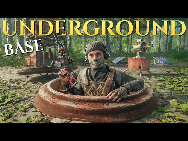 Living UNDERGROUND in Rust (Solo Facecam)