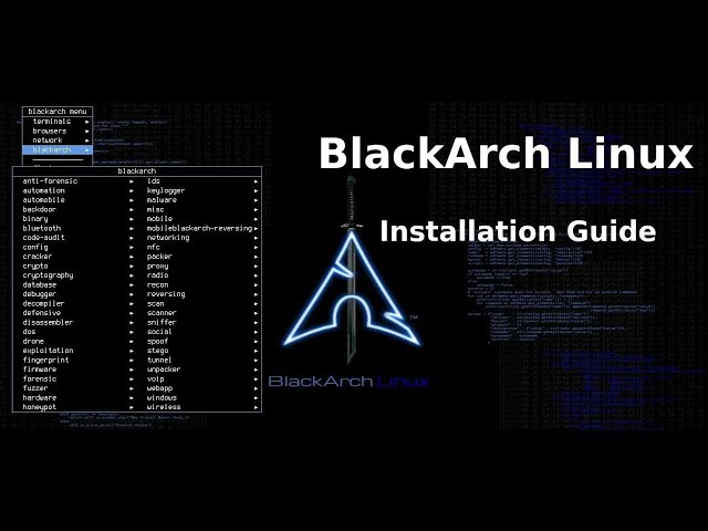 BLACKARCH LINUX INSTALLATION GUIDE  | IN VIRTUAL BOX  | BLACK ARCH LINUX STEP BY STEP TUTORIAL