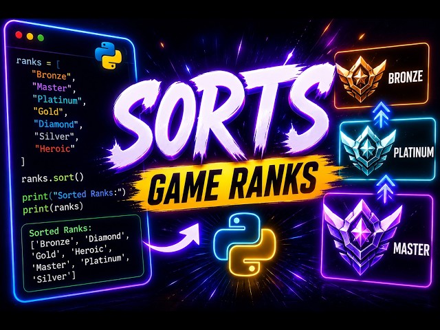 Python Sort Explained + Game Rank Sorter