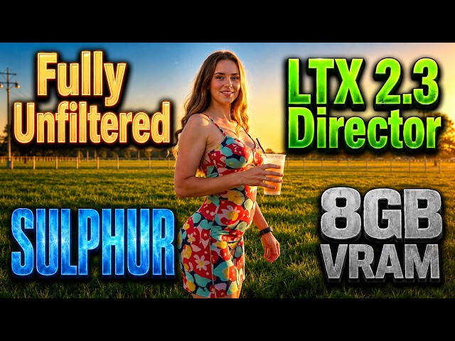 LTX Director + SULPHUR on 8GB VRAM! Free 4K ComfyUI Workflow