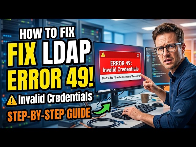 How To Fix LDAP Error 49 (Invalid Credentials)