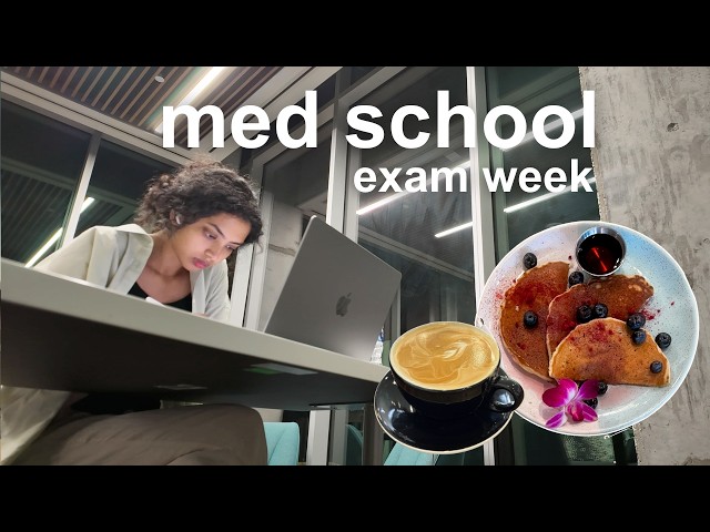 med school exam week 🩺 realistic study vlog