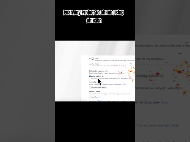 Push Any Project to GitHub Using Git Bash