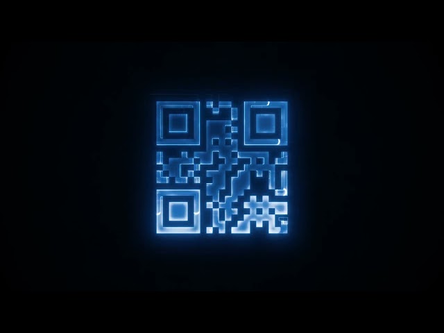 Cyber QR Code Technology Background Video