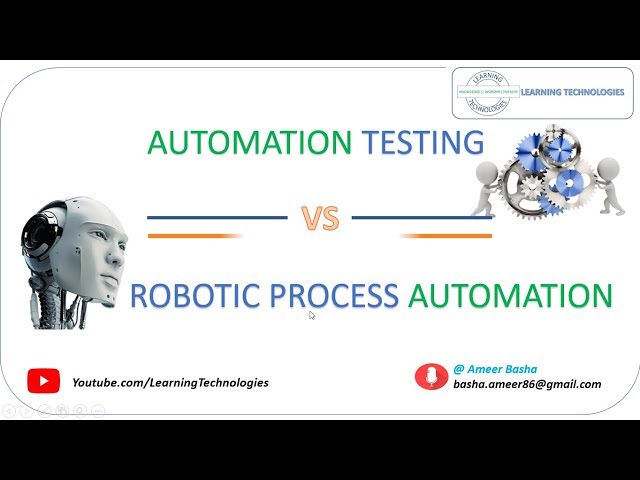 RPA Tutorials || Comparison Between Robotic Process Automation and Automation testing