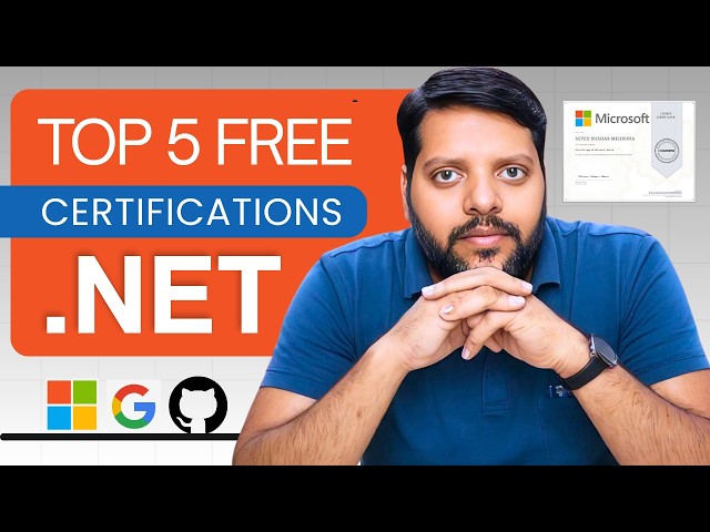 Best FREE Certificates for .NET Developers in 2026 💼 Recruiters Actually Notice These
