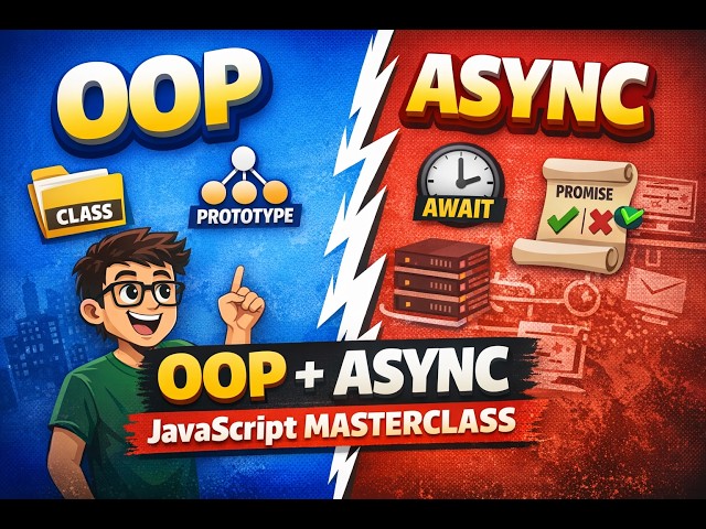 Master JavaScript OOP + Async Explained (Prototypes, Classes, Object.create, Promises, Async/Await)