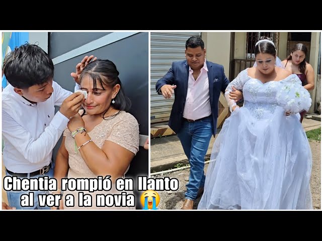 Por fin llegó la novia /Chentia en pleno video soltó en llanto al ver a su hijastro (chino) feliz