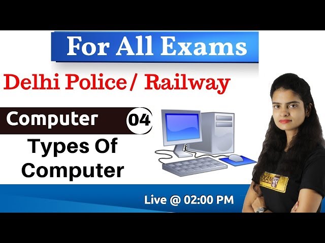 Class-04||For All Exams||Delhi Police/ Railway||Computer|| By Preeti Ma'am || Types Of Computer