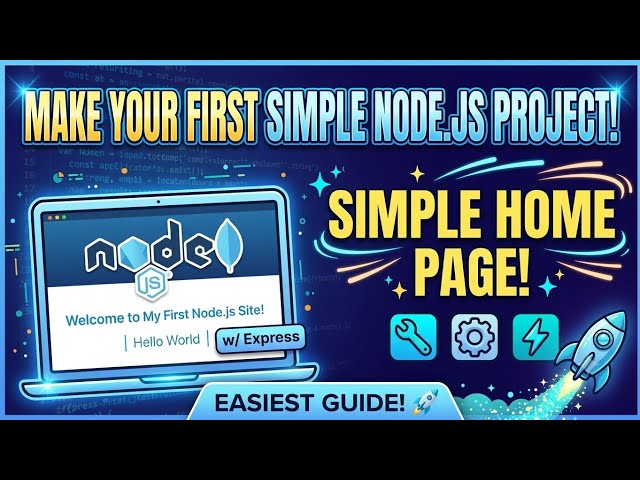 How to create your first server on node js express | Run web app using node js l express #nodejs 