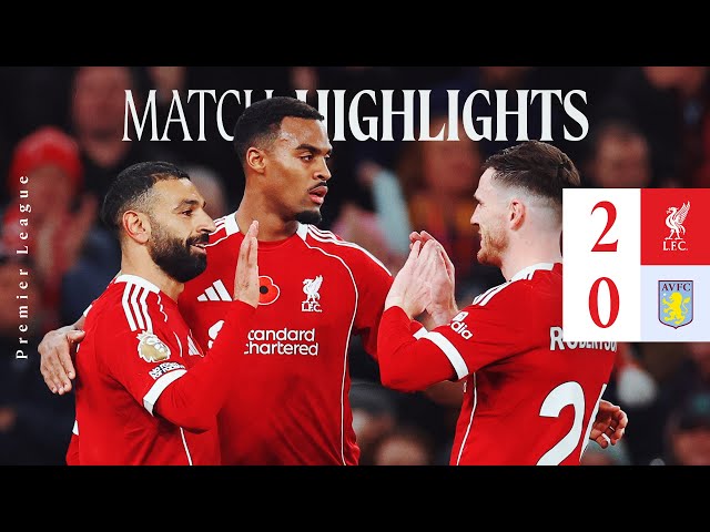 Highlights: Liverpool 2-0 Aston Villa | Salah & Gravenberch Goals!