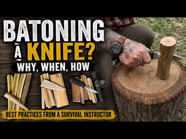 Knife Batoning Explained: When You Should (and Shouldn’t) Do It