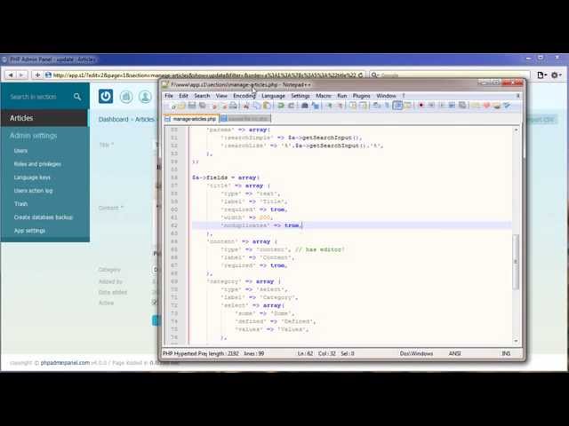 PHP Admin Panel - hashing