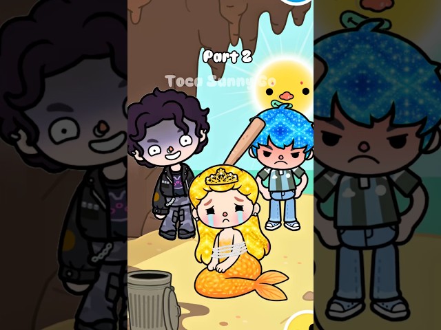 Mermaid and Human Fall in love PT.2#shorst #tocaboca #tocalifeworld