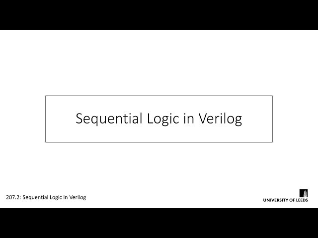 Sequential Logic In Verilog